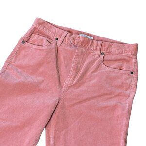 Joie Pink Stretch Corduroy Straight Leg Jeans Size 6